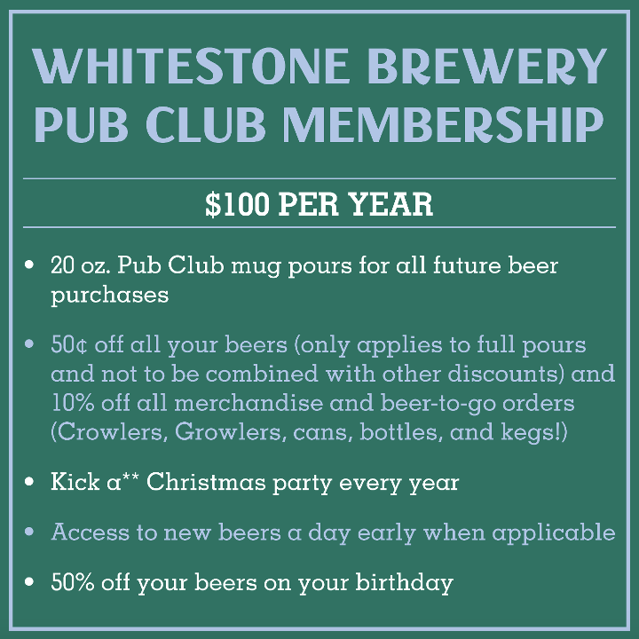 Annual Pub Club Membership