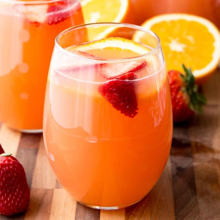 Strawberry-Orange Juice LARGE 16oz.