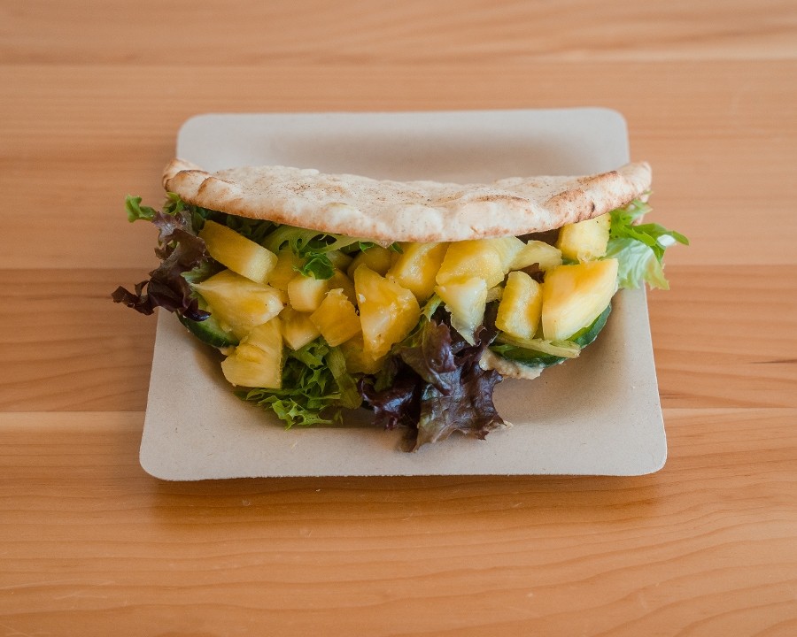 Mango Pineapple Flatbread Sandwich