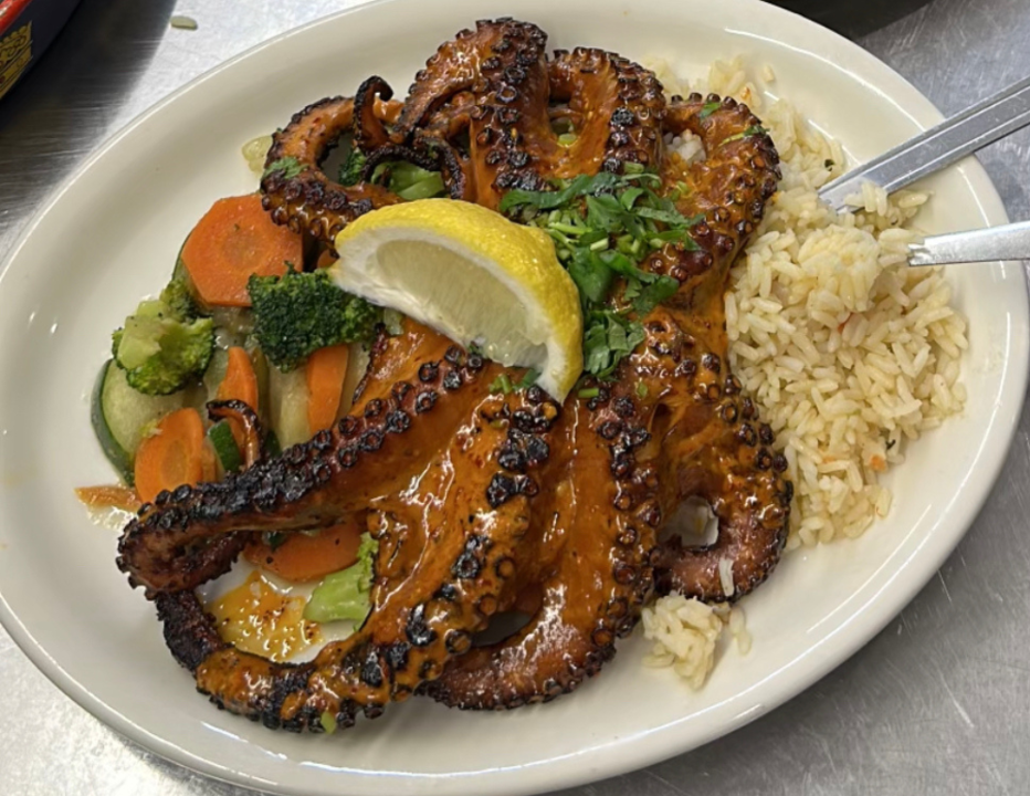 Grilled Whole Octopus