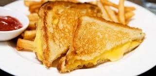 1/2 Grilled cheddar cheese and fries