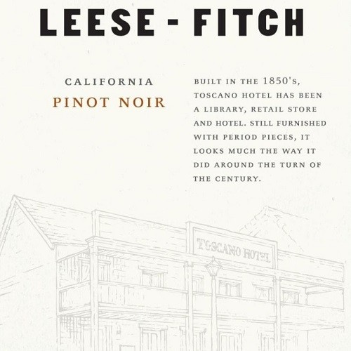Bottle of Leese-Fitch Pinot Noir