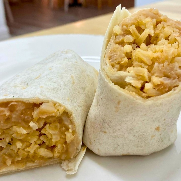 Rice and beans mini burrito