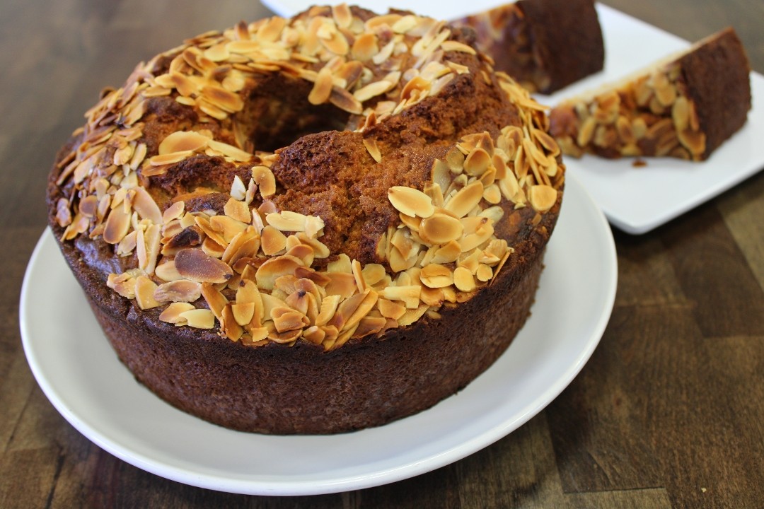 French Almond Sour Cream Coffee Cake