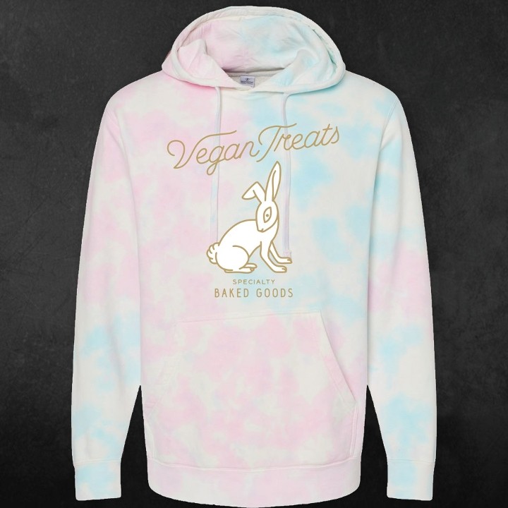 Tie-dyed Vegan Treats Rabbit Hoodie