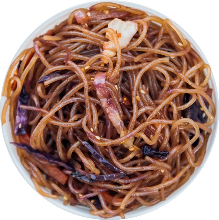 Stir- Fried Glass Noodles with Veggies