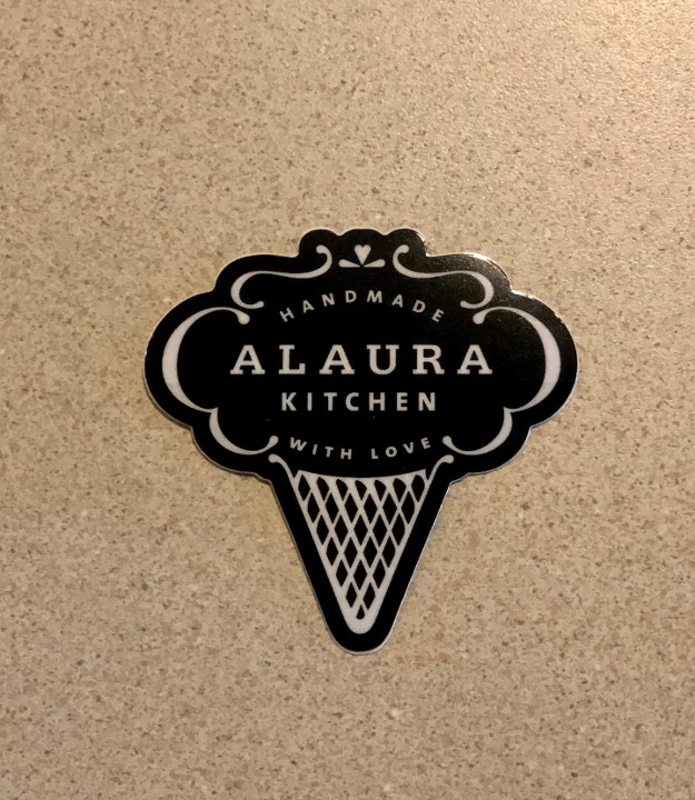 Alaura Black Sticker