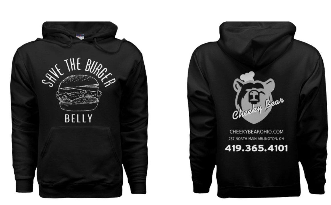 Save the Burger Belly Sweatshirt (black)
