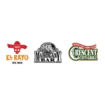Crescent City Grill, Mahogany Bar, El Rayo Tex Mex logo