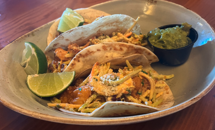 Cork Screw Shrimp Tacos