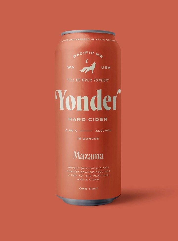 Yonder Mazama Cider 16oz can
