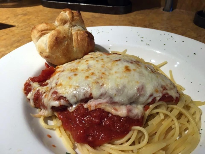 Pan of Eggplant Parmesan