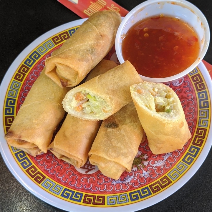 Viet Style Fried Veggie Spring Rolls