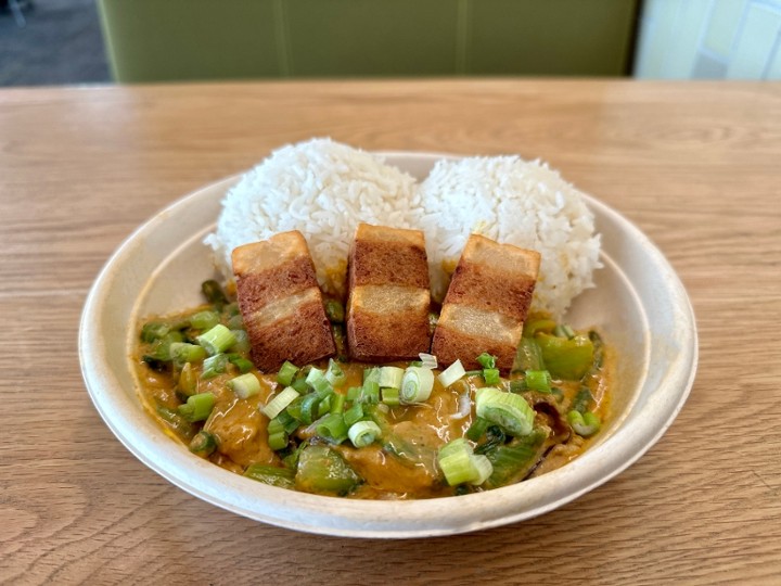 Chef Reina Vegan Kare Kare & Lechon Bowl