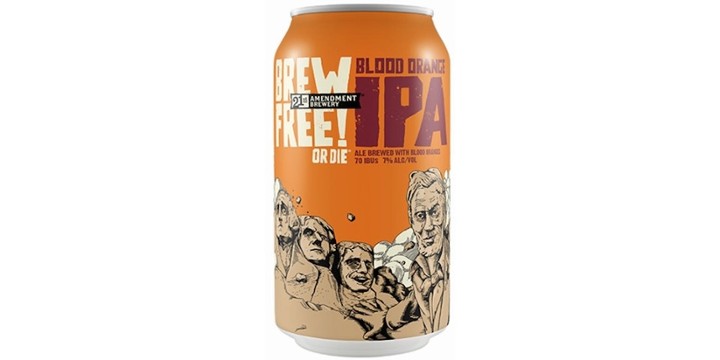 21st Amendment Blood Orange Brew Free or Die IPA 12oz Can