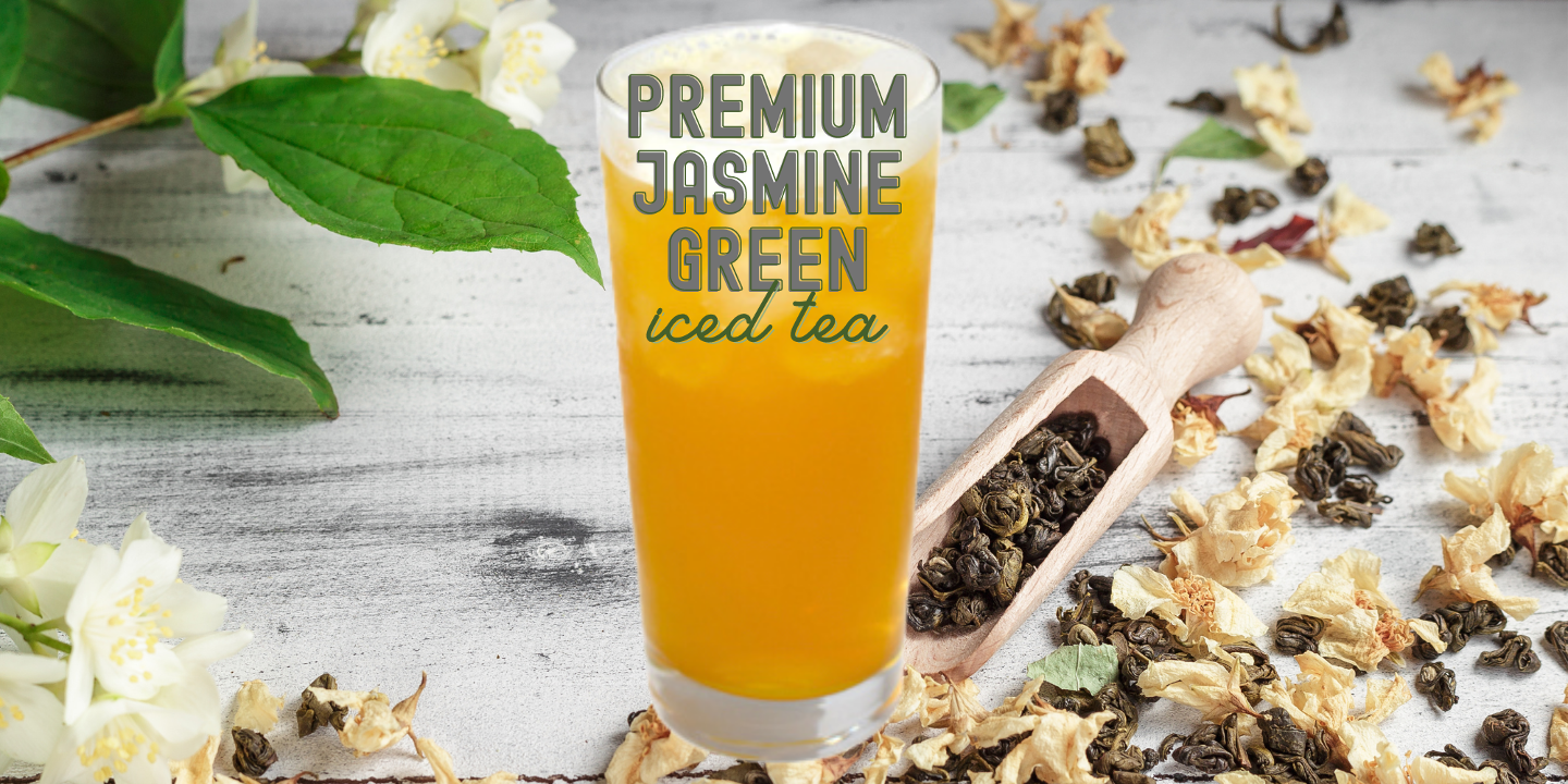Premium Jasmine Green Iced Tea (24oz)