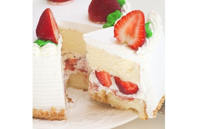 Fresh Strawberry Cake Slice -2 Pack