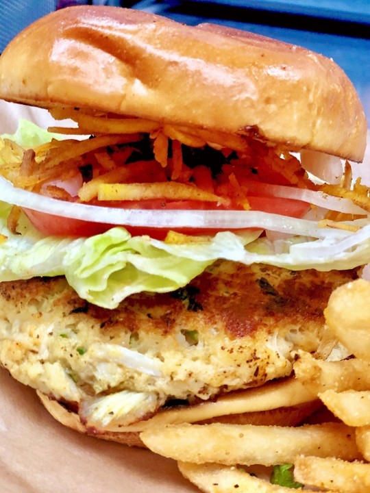 "The Big Blue" 8oz Crab Cake Sandwich