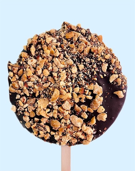 Black Moon Ice Cream Sandwich with Crushed Peanuts