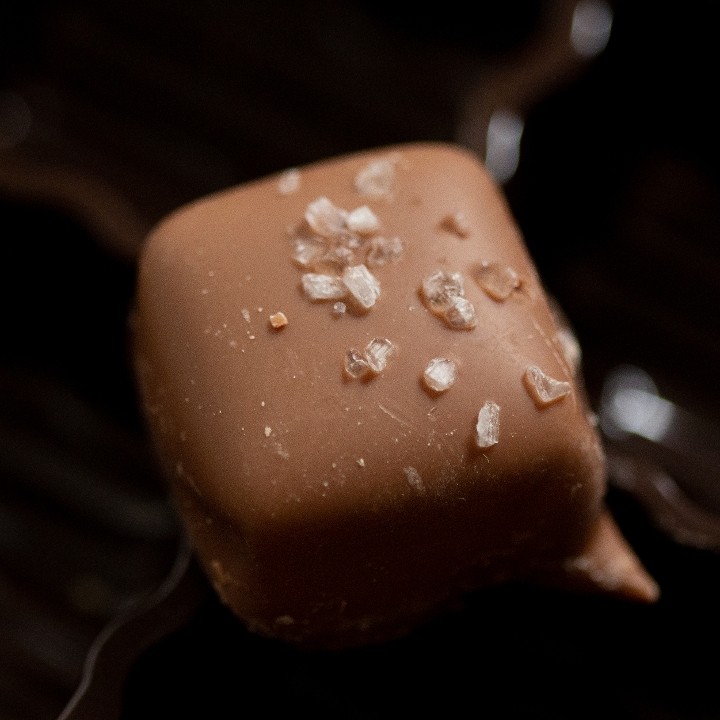 Sea Salt Caramels dipped in chocolate