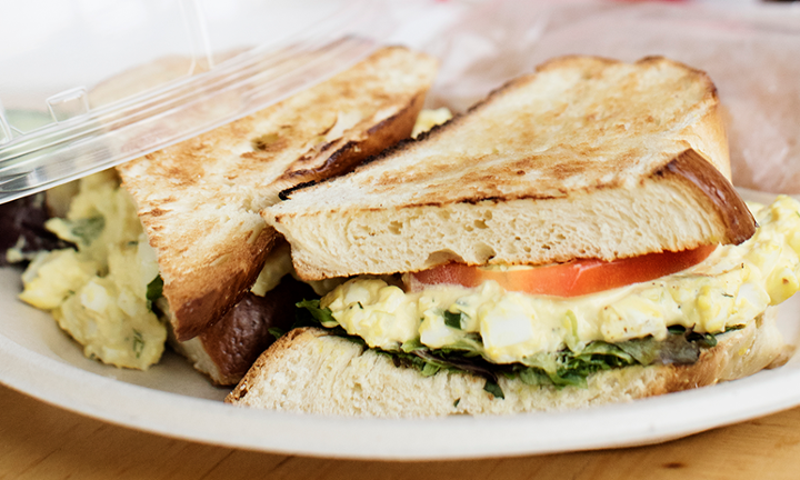 dilled egg salad sandwich