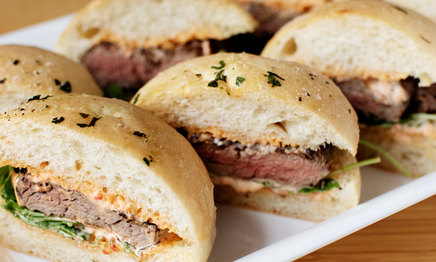 small platter steak sandwich