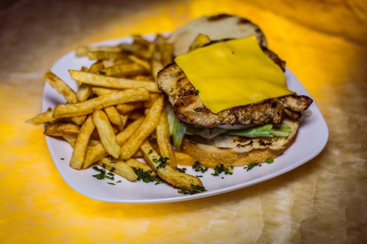 Chicken Breast Sandwich (with American cheese)