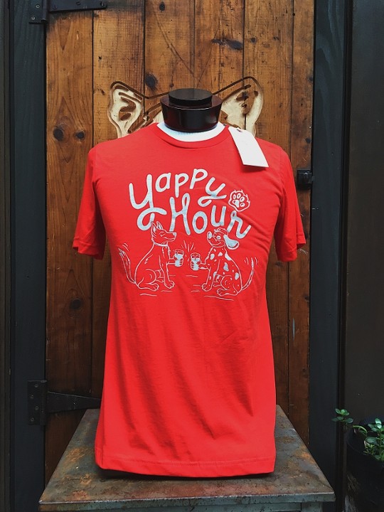 Yappy Hour Tee (Green Pink)