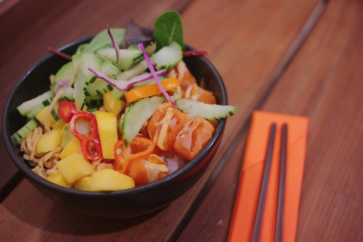 Mango Salmon Poke