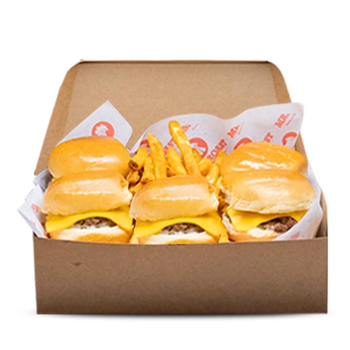 5 Cheese burger Sliders Meal