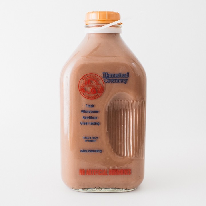 Chocolate - Homestead Creamery Milk (1/2 gal)