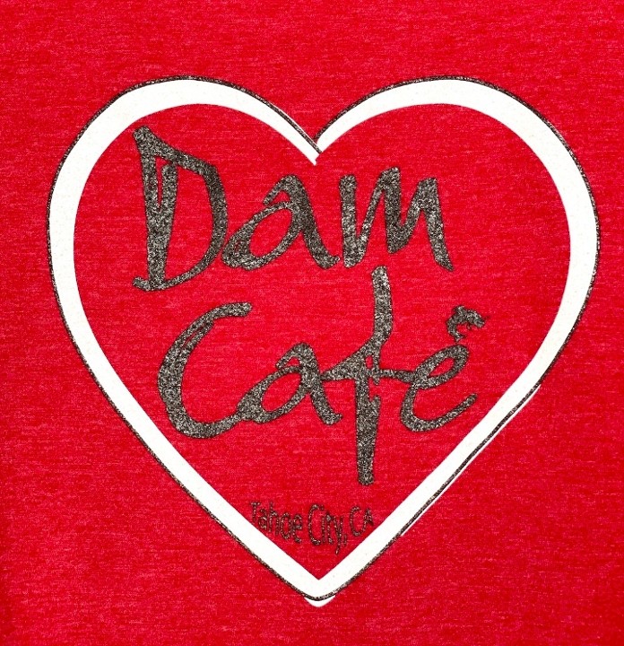 DamCafe T-shirt Heart Red