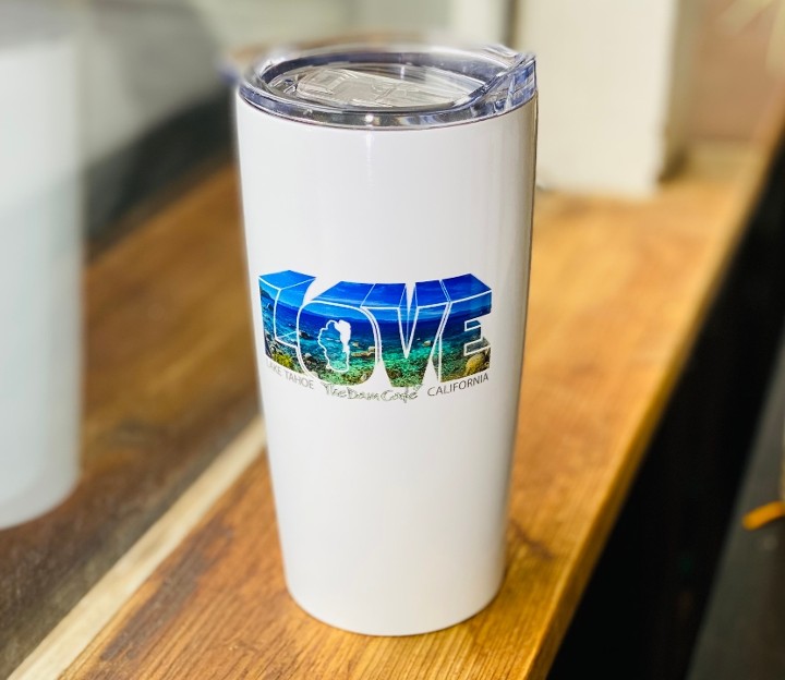 LOVE 'East Shore Tahoe' Tumbler (Insulated/SS/20oz/White)