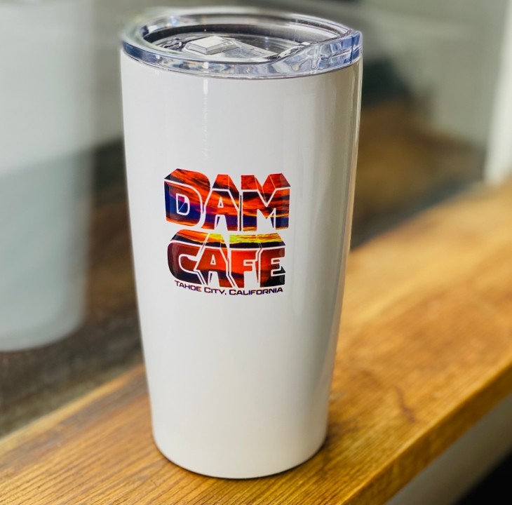 DAM CAFE 'Red Twilight' Tumbler (Insulated/SS/20oz/White)