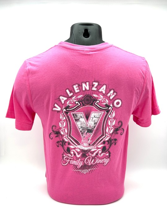 Valenzano Logo Short Sleeve (Charity Pink)