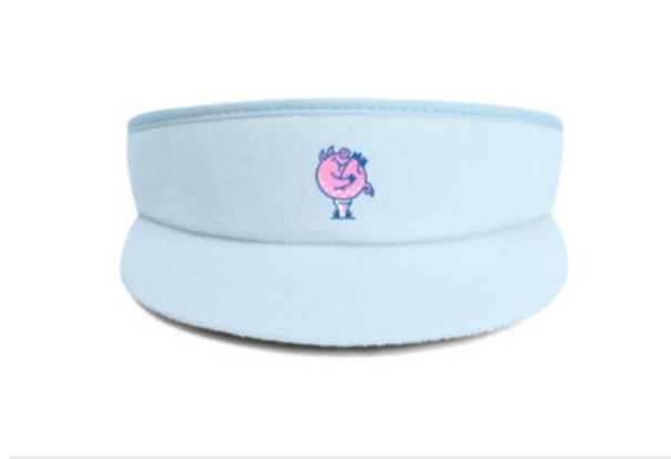 11 - Imperial Golf Pig Visor Baby Blue