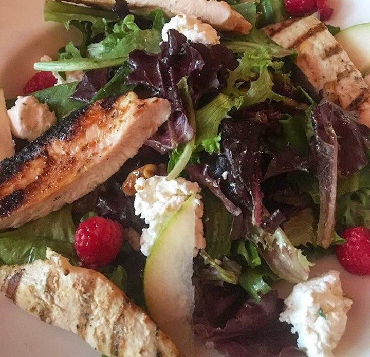 Pear Goat Cheese and Chicken Salad