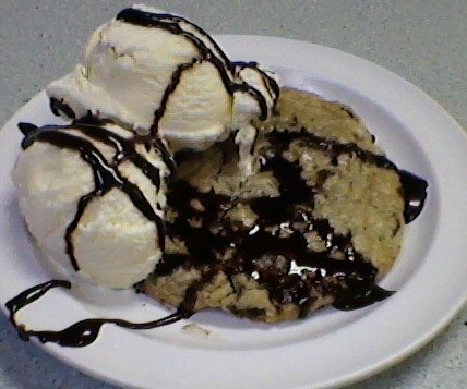 Warm Cookie and Ice Cream