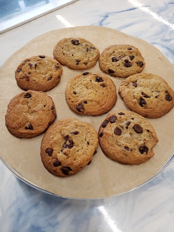 Two Vegan Chocolate Chip Cookie