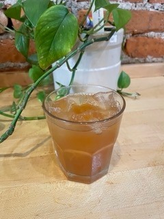 Iced Cascara Apple Cider (16 oz)