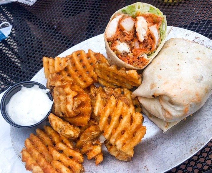 Buffalo Chicken Finger Wrap