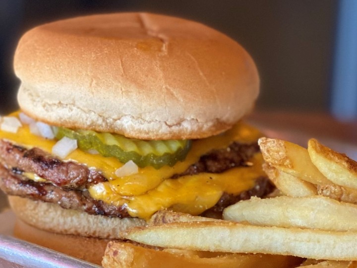 Mike's Classic Double Cheeseburger Platter