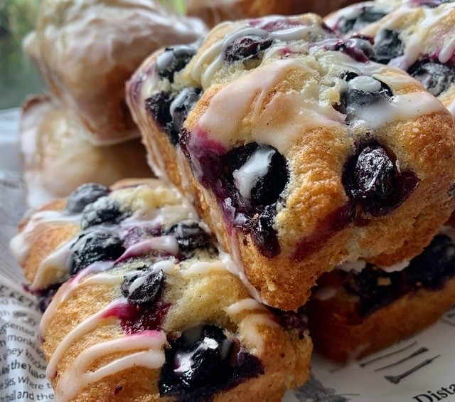 Blueberry Lemon Financier's