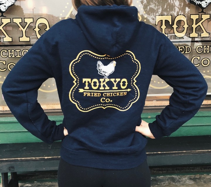 Hoodie in navy blue