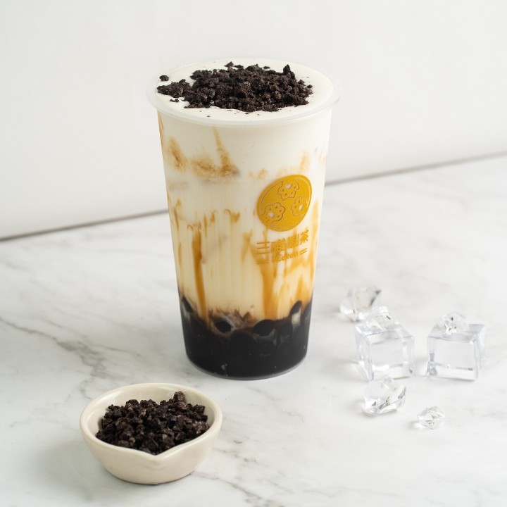 Oreo Brulee Boba Milk