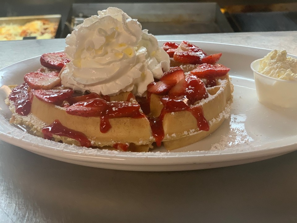 Strawberries & Cream Belgian Waffle
