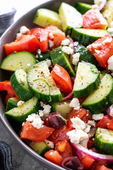 Pig's Tomato Cucumber Salad