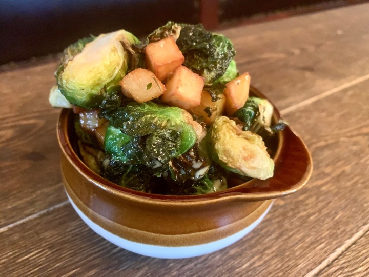 BRUSSELS SPROUTS & SWEET POTATOES