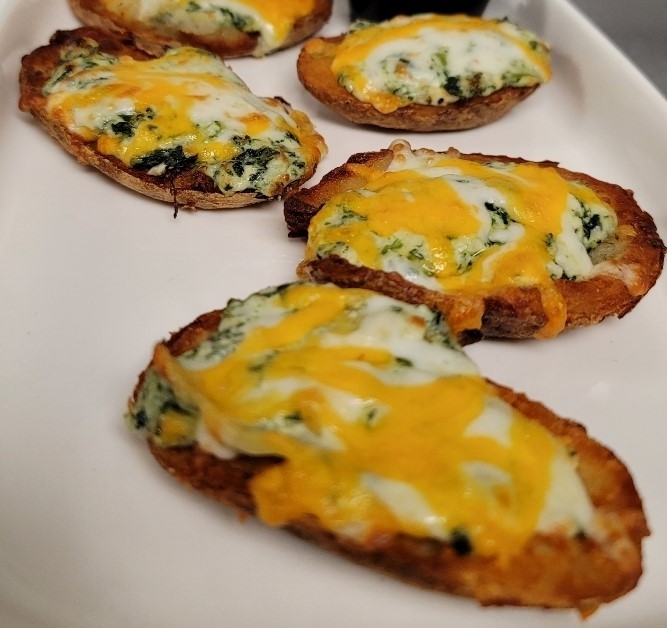 Spinach Artichoke Potato Boats