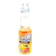 Orange Ramune (bottle)